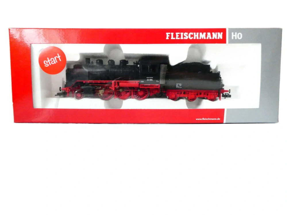 H0 FLEISCHMANN 414201 Parní lokomotiva BR 24 004 DR OSVĚTLENÁ TOP STAV NEPOUŽITÁ v originální krabičce s průvodním listem