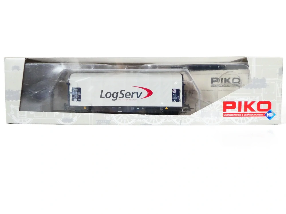 H0 PIKO 54393 Nákladní vůz s posuvnou plachtou Shimmns DB AG „LogServ“ NOVÝ NEPOUŽITÝ v originální krabičce
