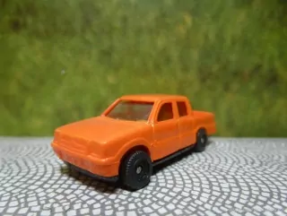 H0 Nákladní automobil - Dodávka s korbou - oranžová