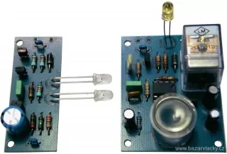 Kemo Infračervená světelná závora B213, dosah 50 m, přijímač 12 V/DC, vysílač 9 V/DC / CONRAD 117536