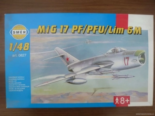 Stavebnice SMĚR 1:48 Letadlo MIG 17 PF/PFU/Lim 6 M NOVÁ