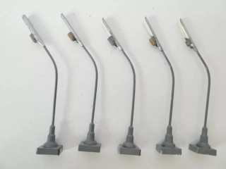 H0 SET 5 ks Pouliční lampa elektrická ( 11 cm )