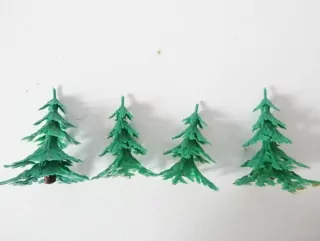 Strom jehličnatý - 4 ks ( 3 - 4 cm )
