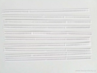 TT/H0 Žebřík - plot - bílý 20 cm - SET 10 ks