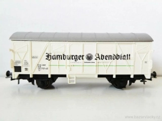 H0 ROCO Chladírenský vůz pivo Hamburger Abendblatt DB TOP STAV NEPOUŽITÝ