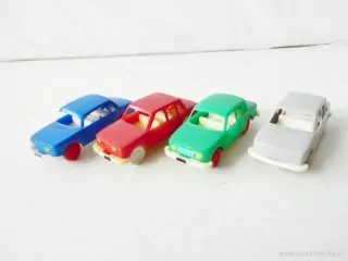 H0 SET 4 ks Osobní automobil Wartburg