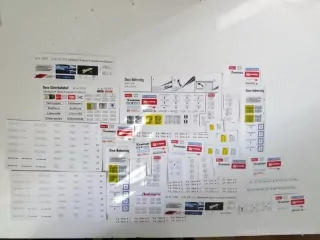 H0 Cedulky, popisky, samolepky na modelovou železnici