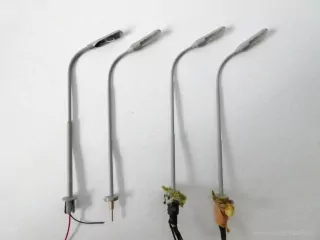 H0 SET 4 ks Lampa elektrická 12cm