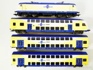 H0 TRIX 21246 Souprava METRONOM s elektrickou lokomotivou BR 146 TOP STAV NEPOUŽITÉ