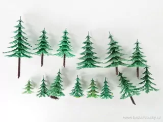 Strom jehličnatý - 14 ks (4 - 10 cm)
