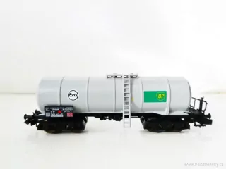 N FLEISCHMANN 8482 K Cisternový vůz BP 33 80 785 5 663-3 [P] Leasing-Fahrzeug - Eisenbahn-Verkehrsmittel AG TOP STAV NEPOUŽITÝ v krabičce 
