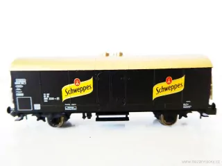 N FLEISCHMANN 8343 K Chladírenský vůz Schweppes 23 80 081 2233-1 [P] DB se zlatou střechou TOP STAV NEPOUŽITÝ v krabičce 