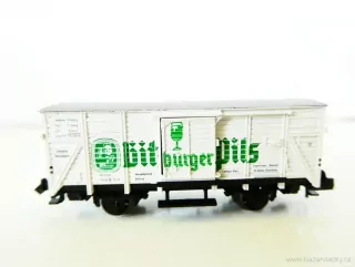 N FLEISCHMANN 8362 Nákladní chladírenský vůz PIVO Bitburger Pils 78 192 [P] München s posuvnými vraty DRG TOP STAV NEPOUŽITÝ v krabičce