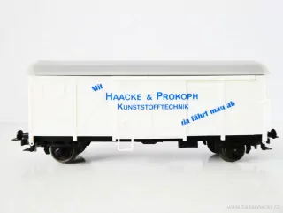 H0 SACHSENMODELLE 18729 Nákladní vůz krytý HAACKE & PROKOPH TOP STAV NEPOUŽITÝ