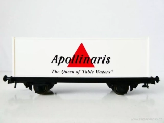 H0 ROCO Nákladní kontejnerový vůz Apollinaris The Queen of Table Waters TOP STAV NEPOUŽITÝ v krabičce