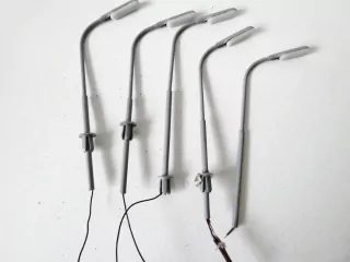 H0 SET 5 ks Pouliční lampa elektrická ( 11 cm )
