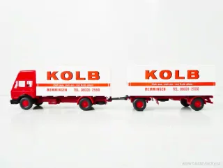 H0 Wiking 27459 Nákladní automobil s přívěsem Mercedes Benz KOLB NOVÉ V KRABIČCE