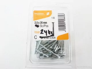 SET 24 ks Vrut 2,5 x 20 mm NOVÉ v krabičce