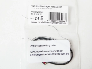 H0 MODELLBAU SCHÖNWITZ - Zadní nárazník s osvětlením LED k nákladním automobilům H0 NOVÉ NEPOUŽITÉ ORIG. ZABALENÉ