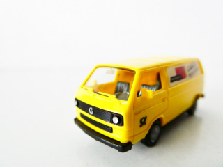 H0 HERPA VW BUS Deutsche Post MIBA 40 Jahre TOP STAV NOVÉ V KRABIČCE