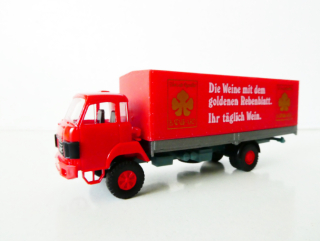 H0 RMM - Nákladní automobil Saurer D 290/330 valník s plachtou Bataillard Wein TOP STAV NEPOUŽITÝ v krabičce