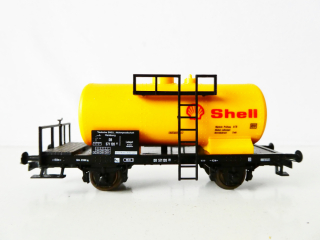H0 ROCO 4384A/46205 Cisternový vůz 571 120 Shell DB TOP STAV NEPOUŽITÝ v krabičce (nutno doplnit jedno spřáhlo)