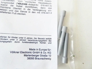 H0/TT VOLKNER CONRAD 016-442-2 Prodloužení pro osvětlení domečků SET 3 ks NOVÉ orig. zabalené
