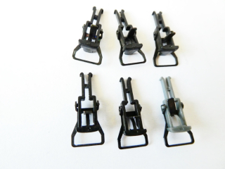 H0 SET 6 ks Spřáhlo plast s kovovým očkem délka cca 2,2 cm