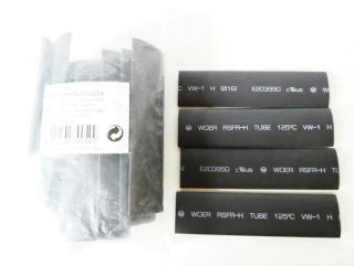 W. Hesse GmbH - Smršťovací bužírka 16,0 x 100 mm černá - 19 ks NOVÉ