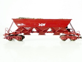 H0 Jouef Výsypný vůz SGW 21 87 067 8541-5 s nákladem štěrku SNCF 