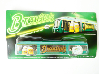 H0 GRELL Tramvaj Pivovar Braustolz NOVÉ orig. zabalené