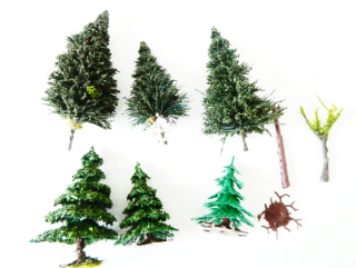 MIX Stromky, kořeny, kmen - 9 ks ( 4 - 8 cm )