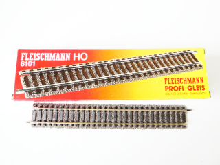H0 Fleischmann 6101 Kolej rovná 200 mm - 10 ks v originálním balení TOP STAV NEPOUŽITÉ
