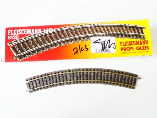H0 Fleischmann 6120 Kolej oblouková  R1=356 mm, 36° - 7 ks v originálním balení TOP STAV NEPOUŽITÉ
