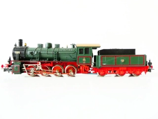 H0 PIKO Parní lokomotiva  BR 55 (5216 BERLIN) zelená PĚKNÝ STAV