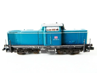 N FLEISCHMANN piccolo 7231 Dieselová lokomotiva BR 212 248-9 DB OSVĚTLENÁ TOP STAV NOVÁ NEPOUŽITÁ v originální krabičce