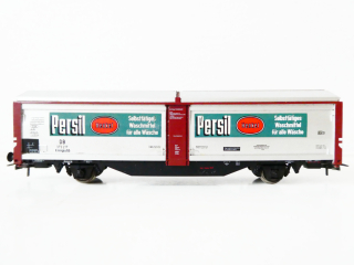 H0 ROCO Nákladní vůz s posuvnou stěnou a střechou 373 217 PERSIL DB 