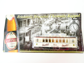 H0 GRELL Tramvaj Pivovar Braustolz Biere NOVÉ orig. zabalené