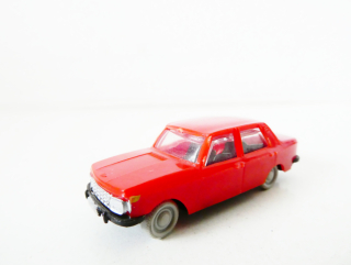H0 VEB Modell-Konstrukt Osobní automobil Wartburg 353 červený PĚKNÝ STAV