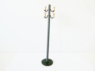 H0 Telegrafní sloup s podstavcem - výška 20 cm - dřevo a kov ANTIK