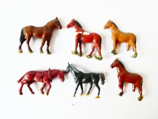 H0 SET Figurky 6 ks - Kůň