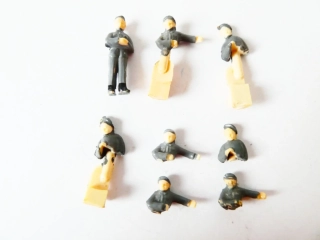 H0 MIX SET Figurky 8 ks - Drážní personál