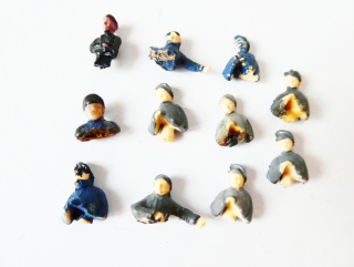 H0 MIX SET Figurky 11 ks - Drážní personál