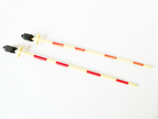 H0 SET 2 ks Náhradní závora k železničnímu přejezdu 11 cm PĚKNÝ STAV