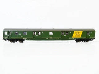 H0 SACHSENMODELLE 14637 Poštovní vůz 51 80 00-95 045-2 Post mrz DEUTSCHE POST DP AG TOP STAV NEPOUŽÍVANÝ v orig. krabičce včetně doplňků
