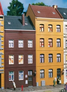 H0 Auhagen 11397 Stavebnice - Městské domy "Schmidtstraße č.21/23" NOVÁ NEOTEVŘENÁ STAVEBNICE