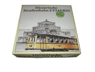 H0 Prefo Stavebnice - Historická tramvaj ET54 a EB54 (2 modely k sestavení) NOVÉ KOMPLETNÍ V ORIGINÁLNÍM balení včetně návodu na sestavení a obtisků