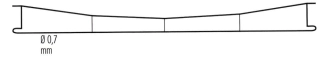 H0 SOMMERFELDT Nr.142 – SET 5 ks - Trolejový drát trakčního vedení 0,7 × 215 mm NOVÉ originál zabalené