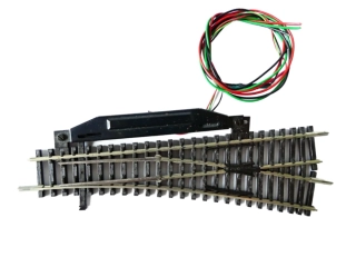 TT PILZ/TILLIG 83321 Výhybka oblouková pravá 15° 129,5 mm s elektrickým přestavníkem PĚKNÝ STAV