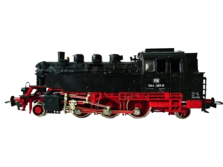 H0 FLEISCHMANN 4161 Parní lokomotiva BR 064 389-0 DB OSVĚTLENÁ v orig. krabičce s průvodním listem PĚKNÝ STAV